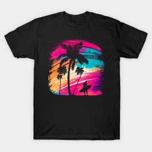 Surfing Tropicool Paradise T-Shirt